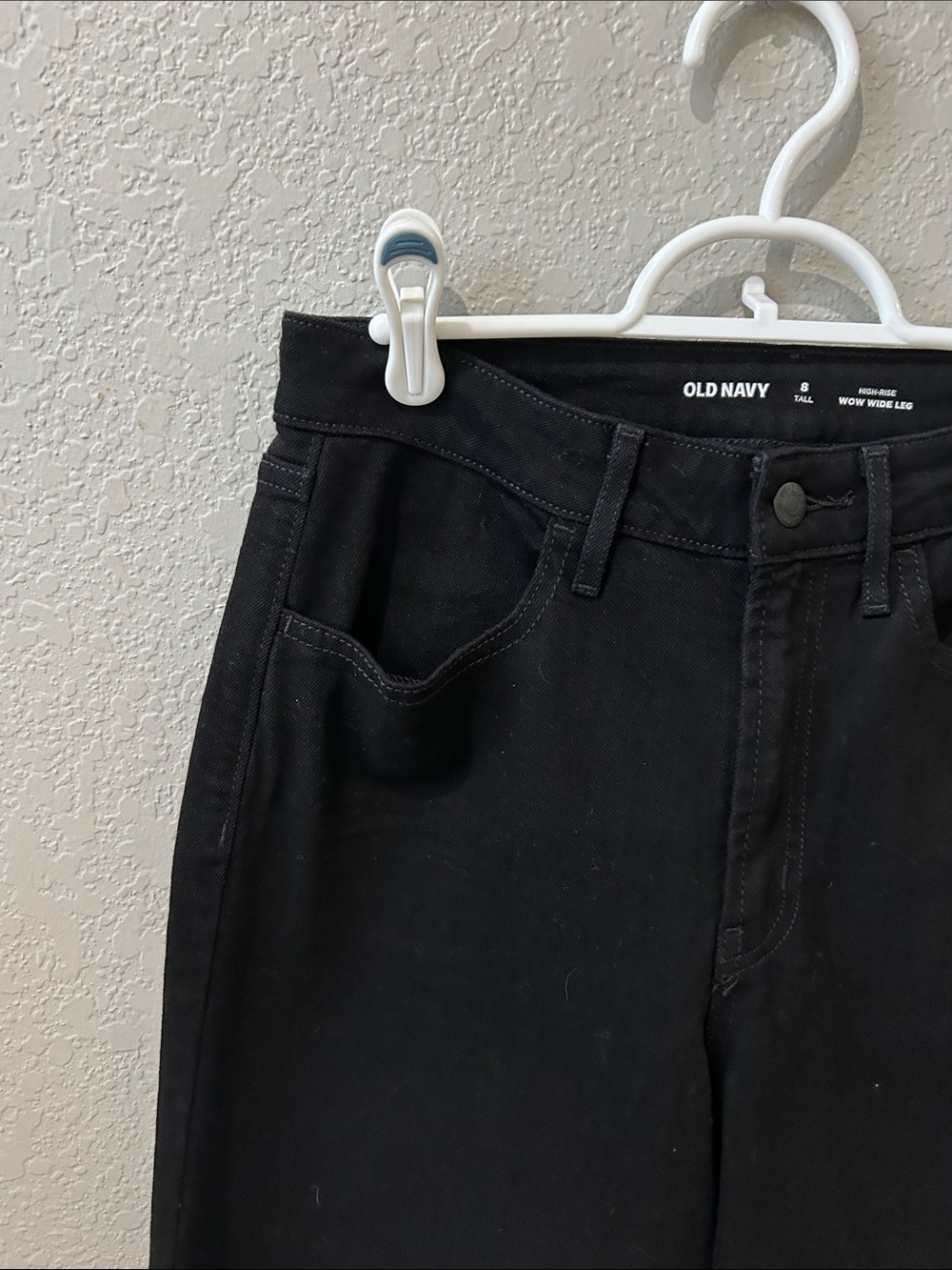 TALL- Old Navy Women’s Black Hi Rise wide leg - Picture 4 of 5
